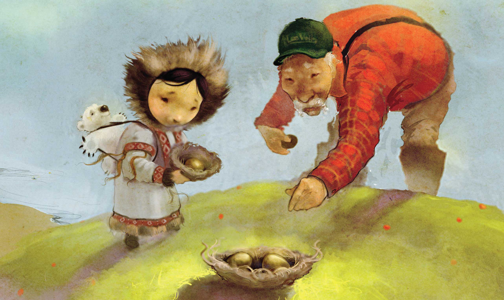 Wild Eggs: A Tale of Arctic Egg Collecting Inuktitut Book