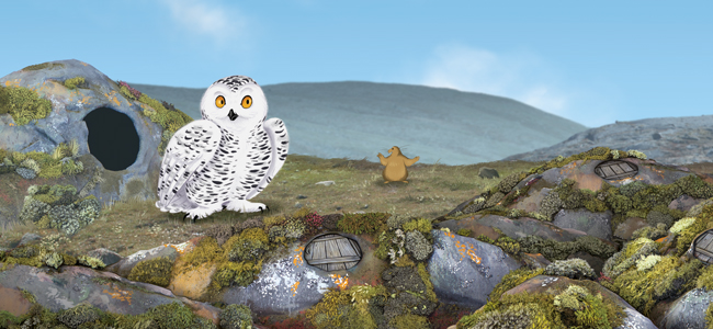 The Owl and the Lemming Inuktitut Book