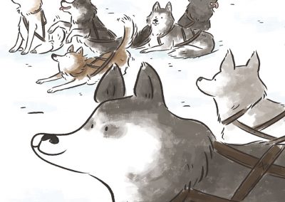 ᑲᒥᒃ ᓯᕗᓕᖅᑐᖅ Kamik Takes the Lead